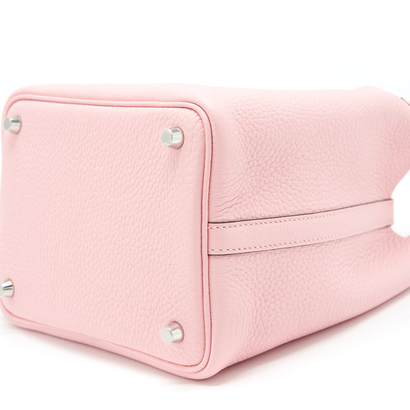 Hermes Picotin 18 Lock Bag Clemence 3Q Rose Sakura SHW Stamp U