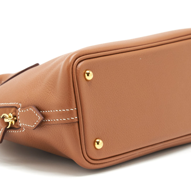Hermes Mini Bolide Evercolor Gold GHW Stamp Y