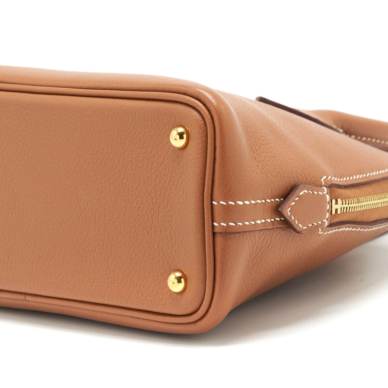 Hermes Mini Bolide Evercolor Gold GHW Stamp Y