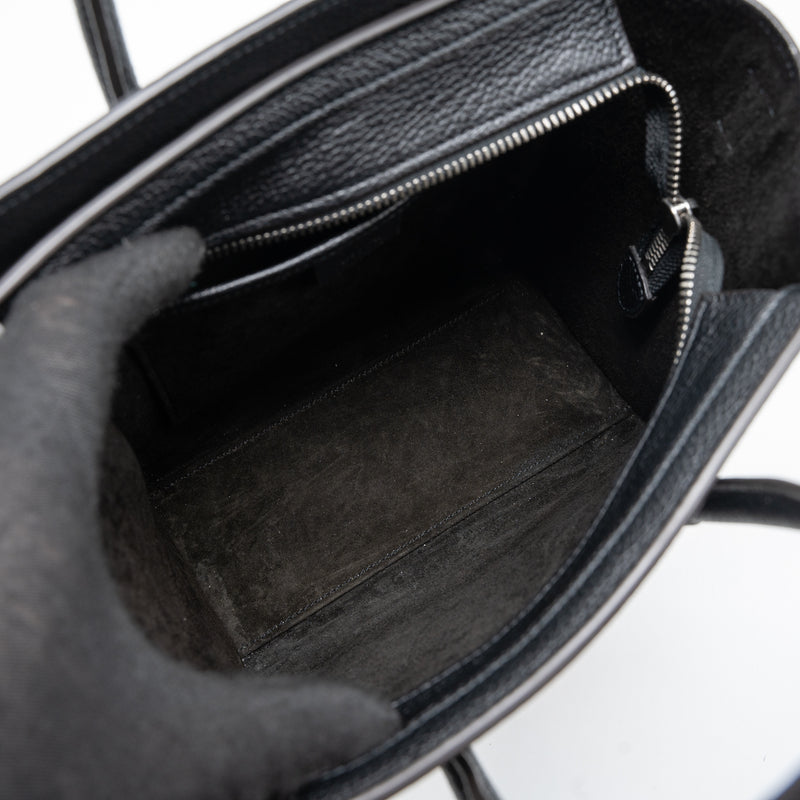 Celine Nano Luggage Bag Calfskin Black SHW