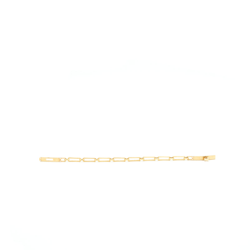 Hermes SIZE SH Kelly Chain Bracelet, Small Model yellow Gold with diamonds