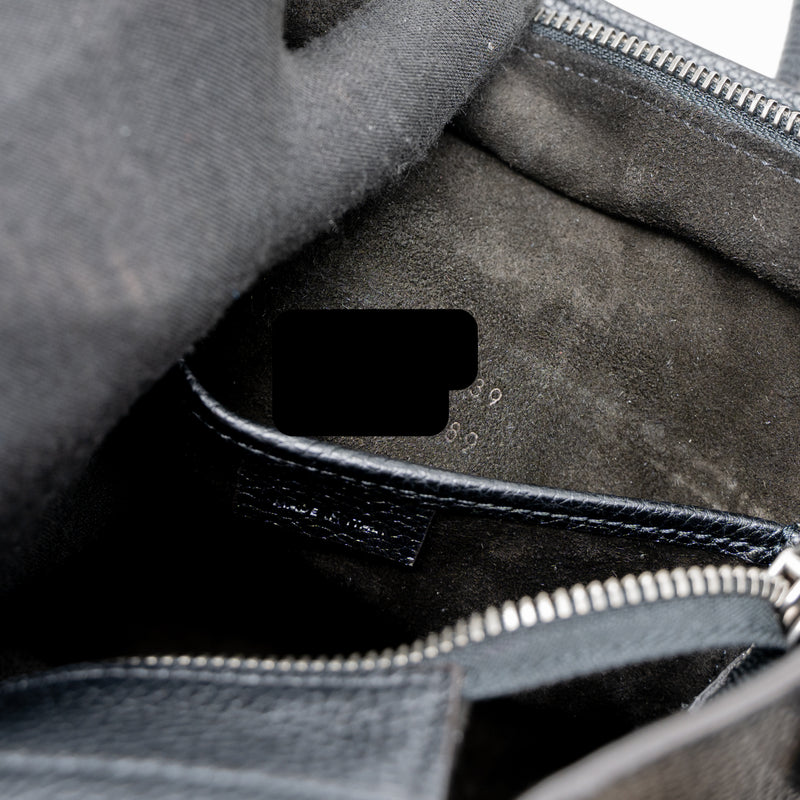 Celine Nano Luggage Bag Calfskin Black SHW