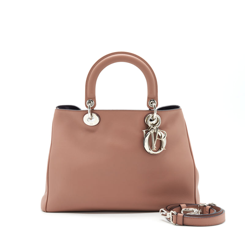 CHRISTIAN DIOR SMALL DIORISSIMO BAG DUSTY PINK/ PURPLER WITH SHW