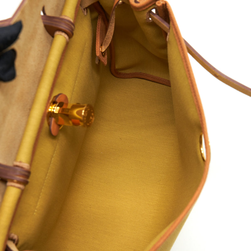 Hermes Herbag 31 Ginger / Nature GHW Stamp Z