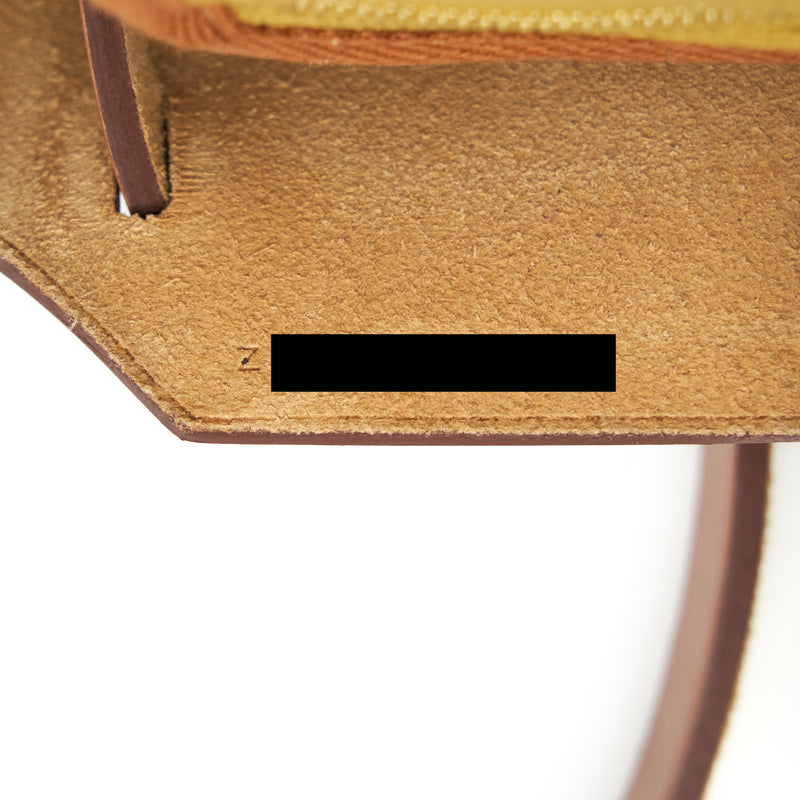 Hermes Herbag 31 Ginger / Nature GHW Stamp Z