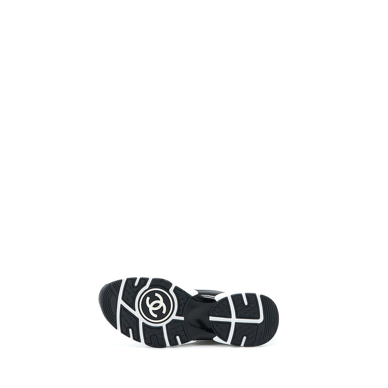 Chanel Size 37.5 22A Trainers Printed Suede Calfskin White