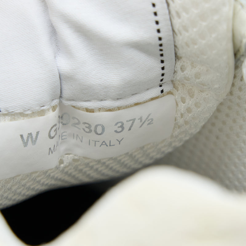 Chanel Size 37.5 22A Trainers Printed Suede Calfskin White