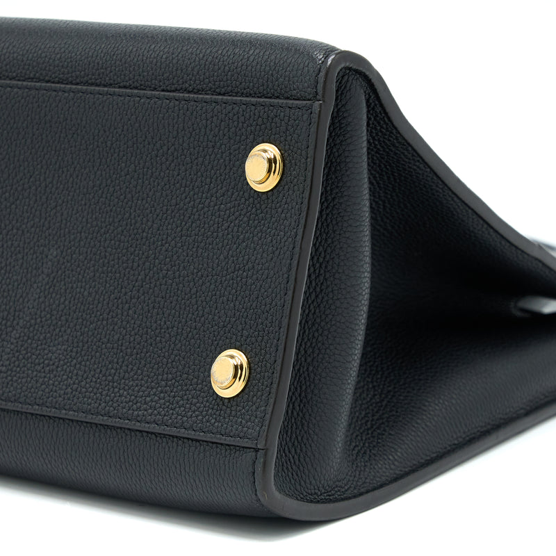 Louis Vuitton City Steamer MM Grained Calfskin Black GHW