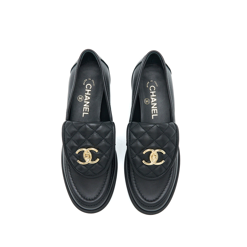 CHANEL, Shoes, Chanel Turn Lock Loafers Brand New