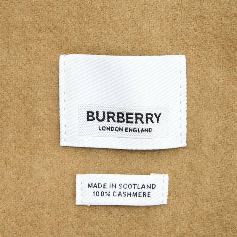Burberry Check Cashmere Scarf Archive Beige