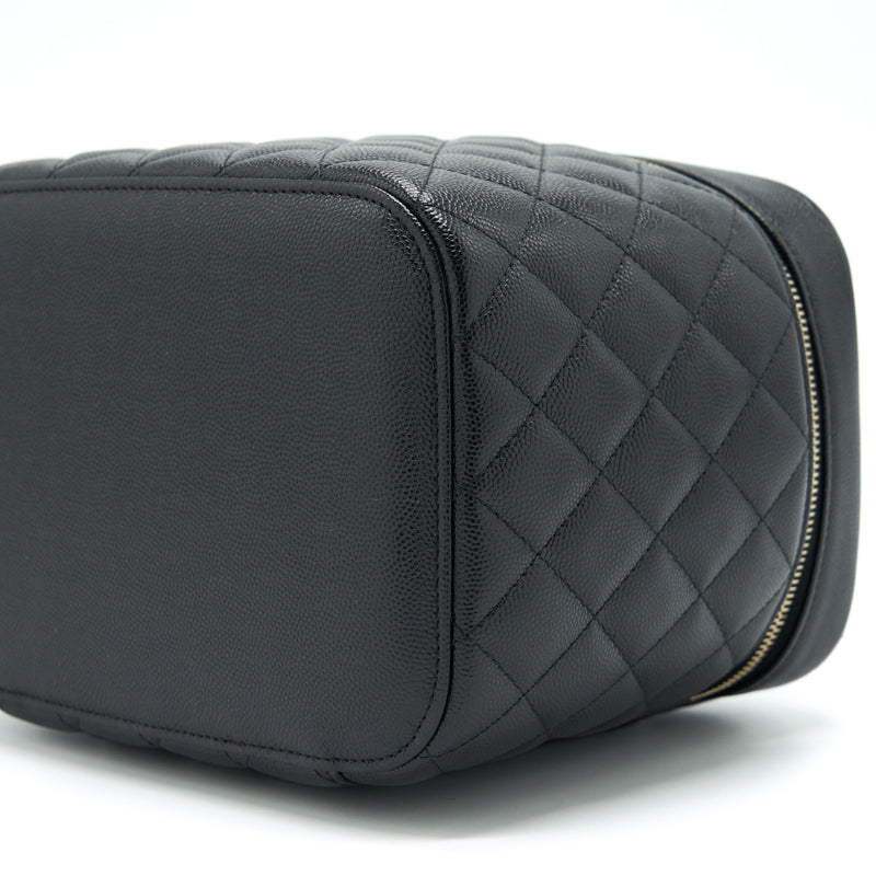 Chanel Top Handle Vanity Case Caviar Black LGHW