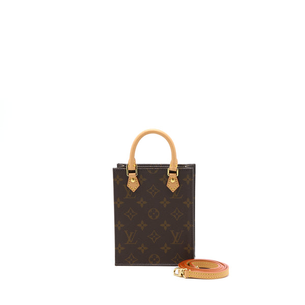 Louis Vuitton Petit Sac Plat Monogram Canvas GHW (New Version)