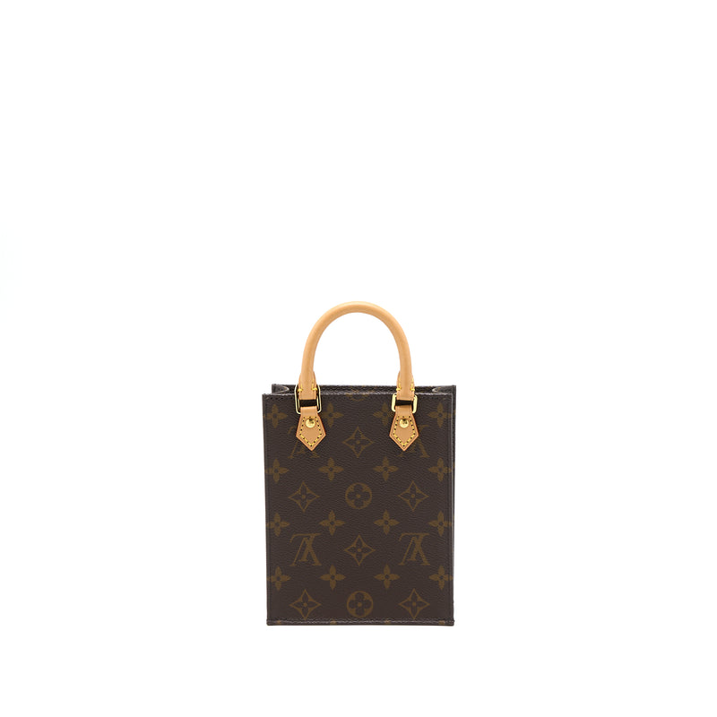 Louis Vuitton Petit Sac Plat Monogram Canvas GHW (New Version)