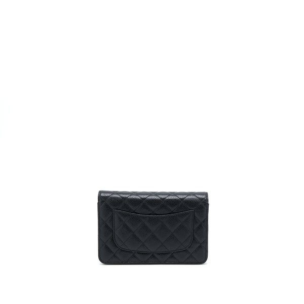 Chanel Classic Wallet On Chain Black Caviar SHW