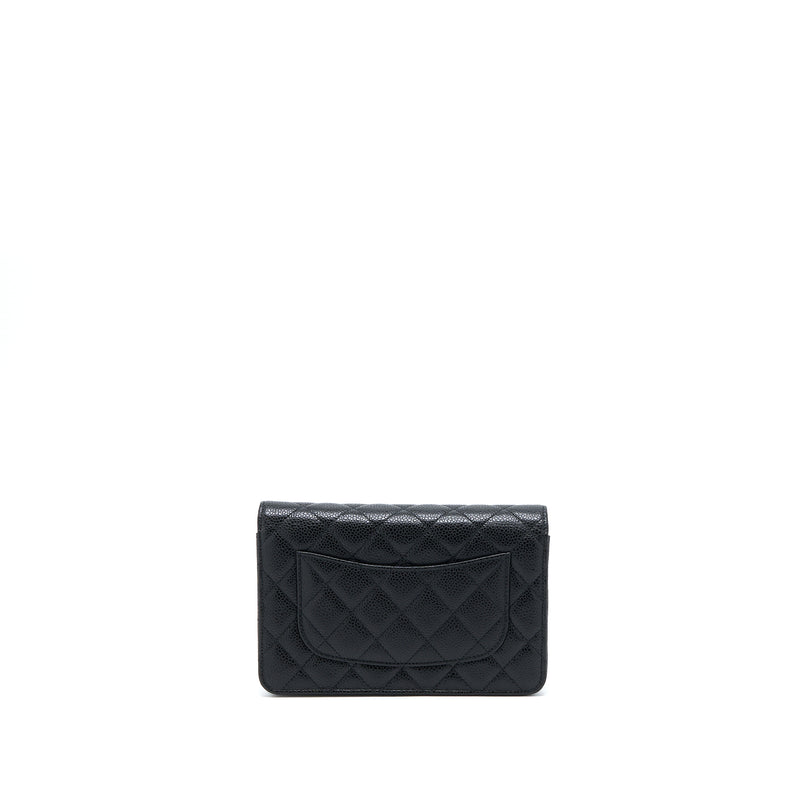 Chanel Classic Wallet On Chain Black Caviar SHW