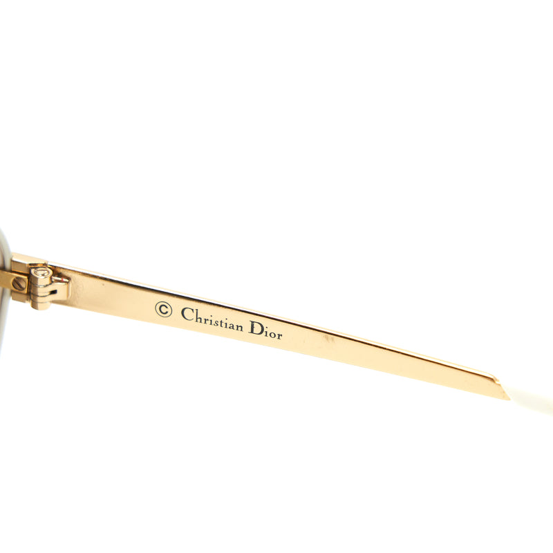 CHRISTIAN DIOR SUNGLASSES GOLD &WHITE