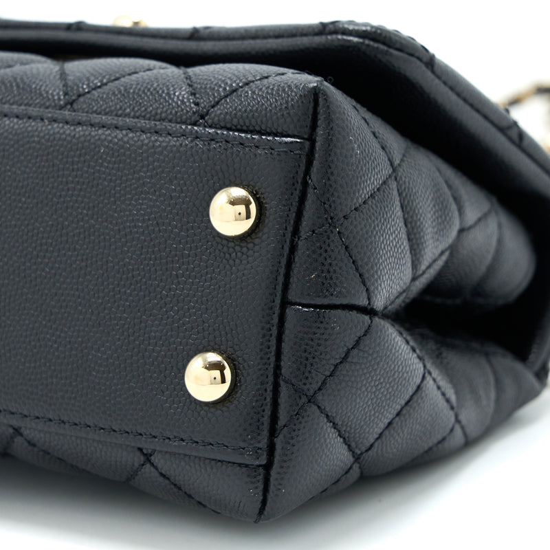 Chanel Extra Mini Coco Handle Caviar Black LGHW