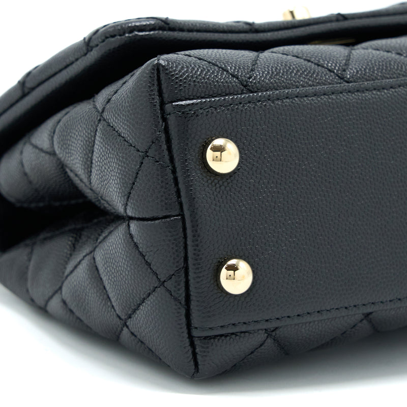 Chanel Extra Mini Coco Handle Caviar Black LGHW