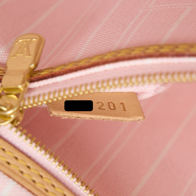 Louis Vuitton Pink Yellow Ombre Neverfull Pochette