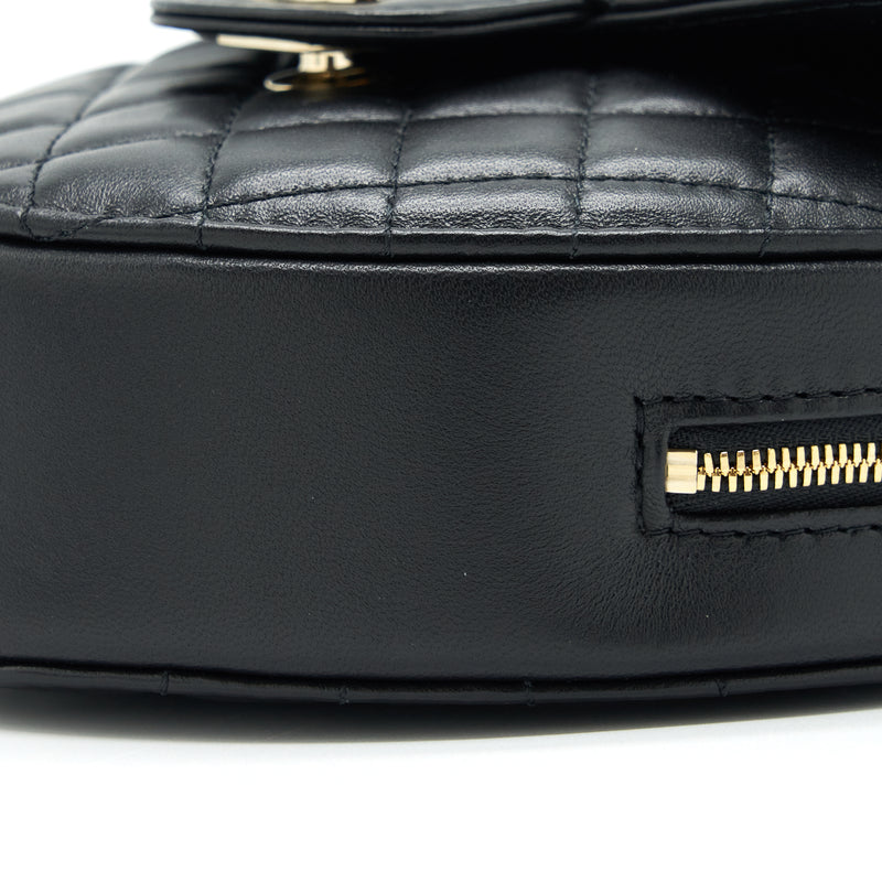 Chanel 22S Heart Bag Lambskin Black LGHW