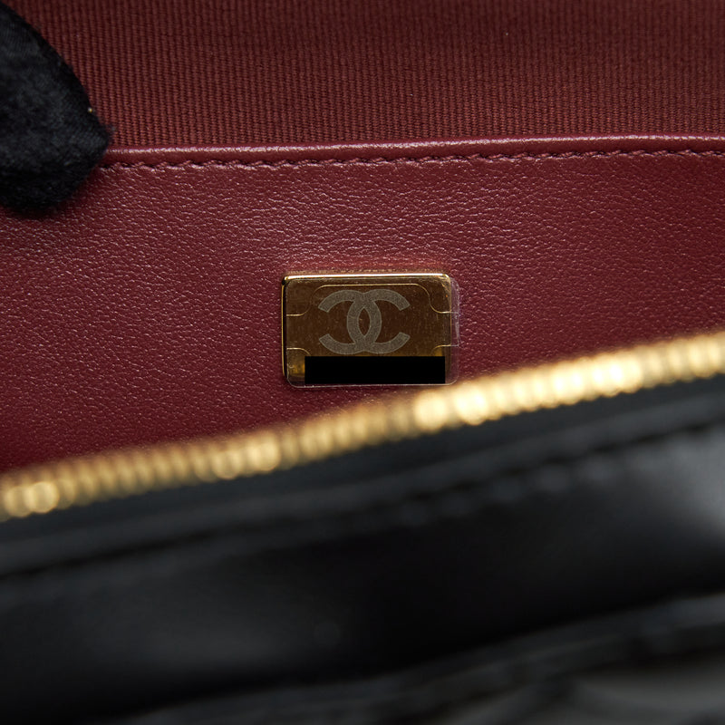 Chanel 22S Heart Bag Lambskin Black LGHW