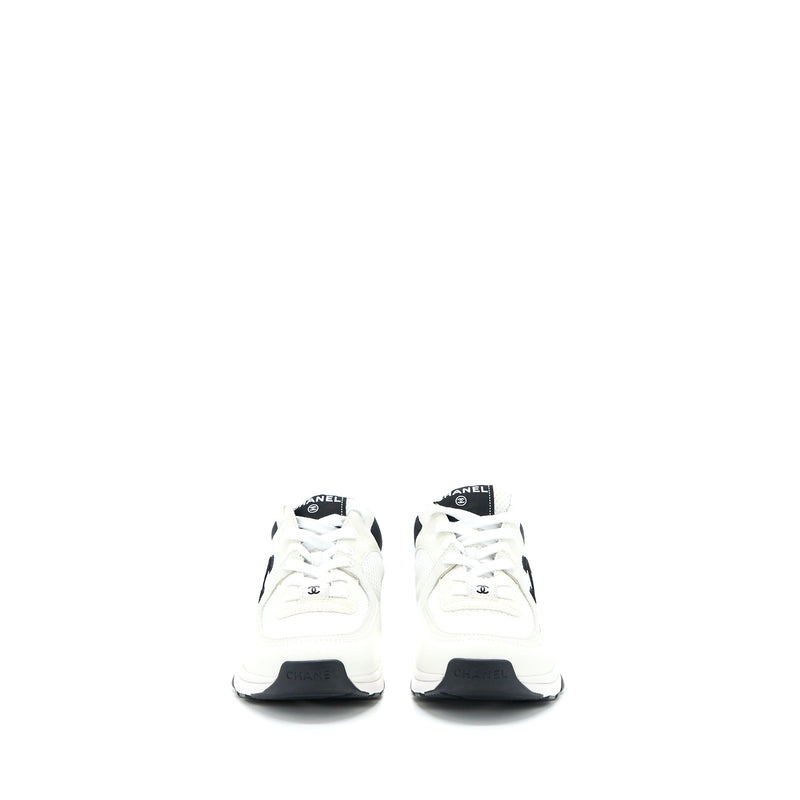 Chanel Size 38 CC Logo Sneaker Black/White