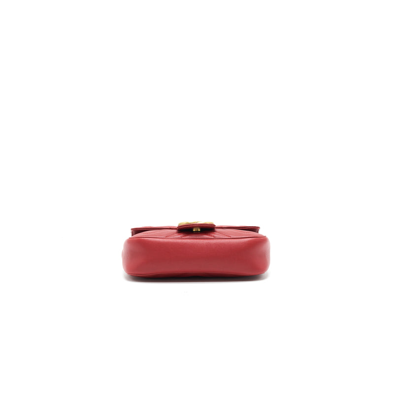 Gucci GG Marmont Super Mini Leather Bag Red