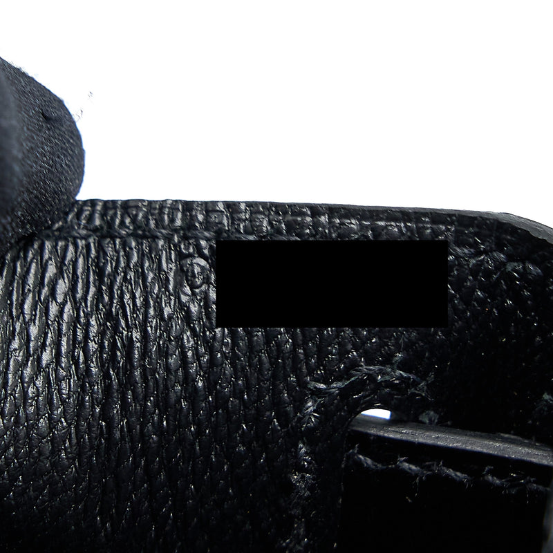Hermes Kelly 28 Sellier Shiny Niloticus Crocodile Black GHW Stamp C