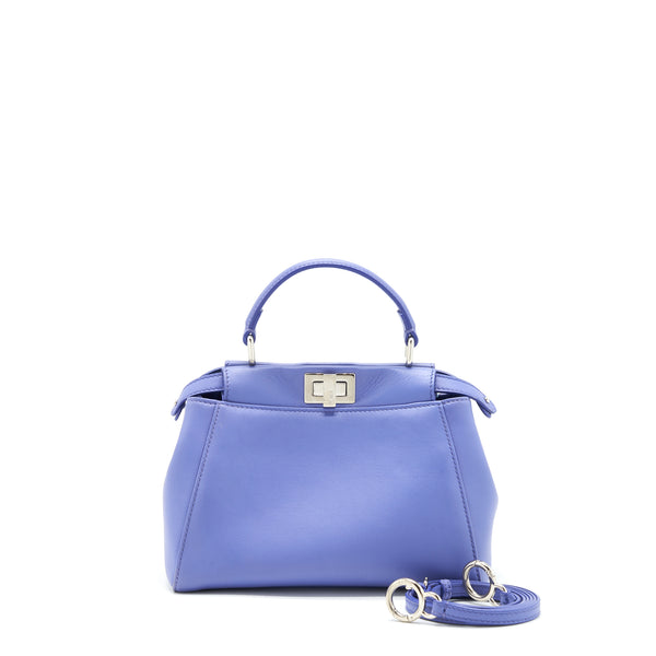 Fendi Small Peekaboo Lambskin Purple SHW