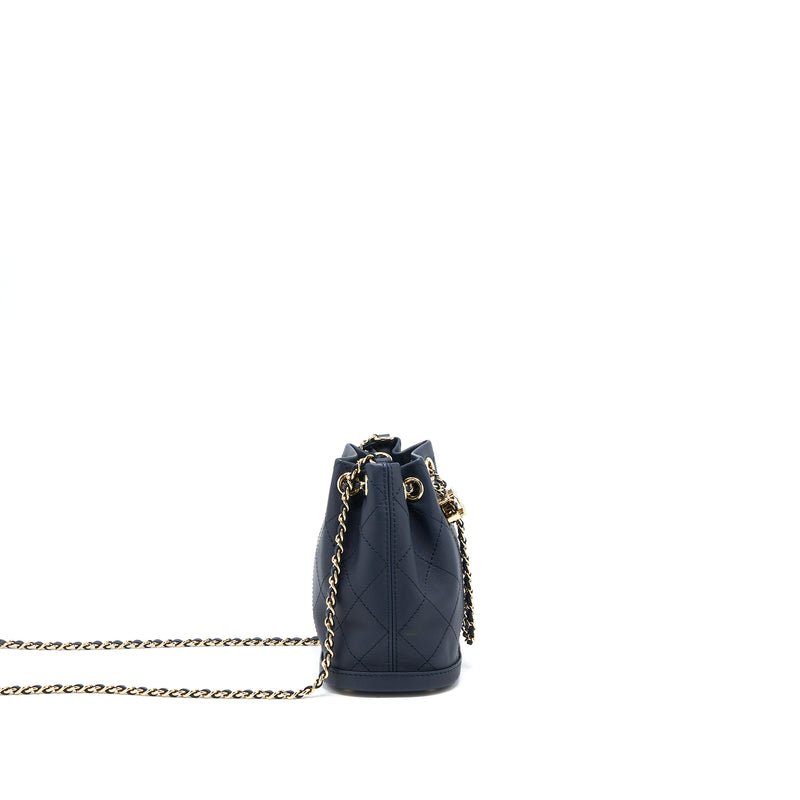 Chanel Quilted Pearl Mini About Pearls Drawstring Bucket Bag Black Cal   Coco Approved Studio
