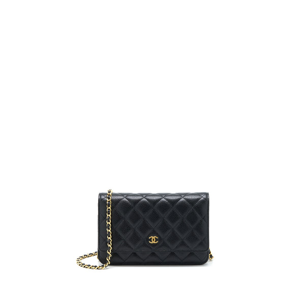 Chanel Classic Wallet On Chain Caviar Black GHW (Microchip)