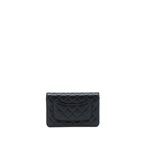 Chanel Classic Wallet On Chain Caviar Black GHW (Microchip)