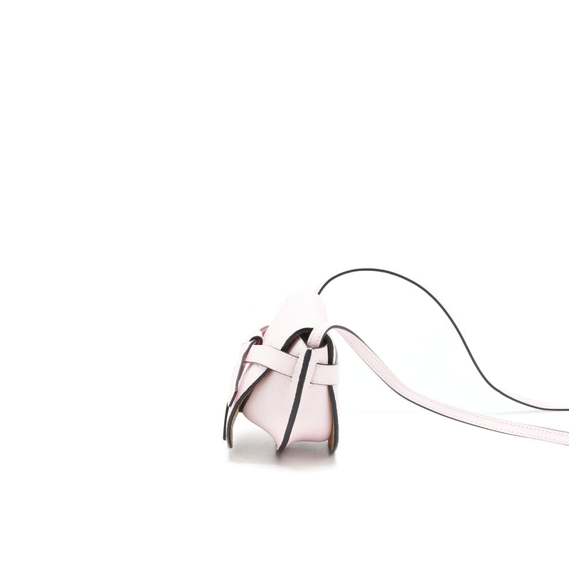 Loewe Mini Gate Bag grained calfskin Icy Pink