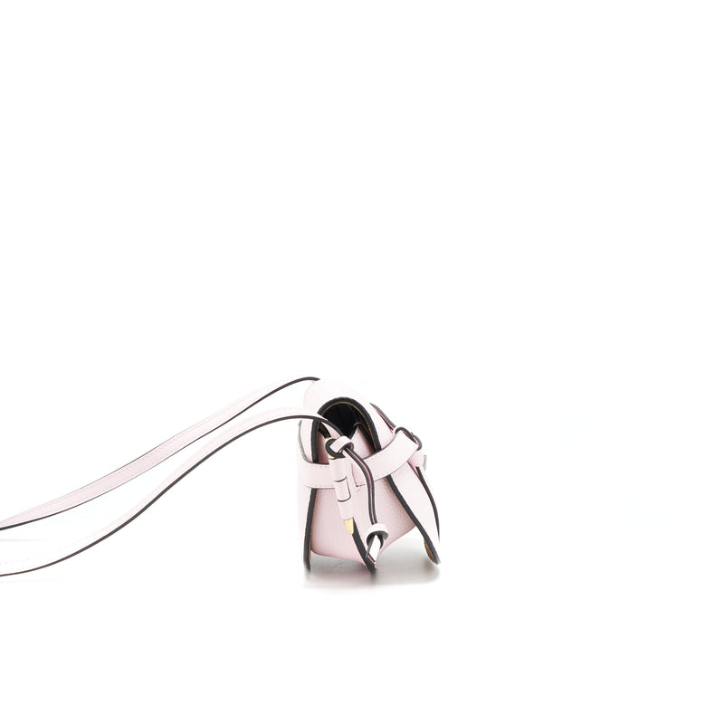 Loewe Mini Gate Bag grained calfskin Icy Pink