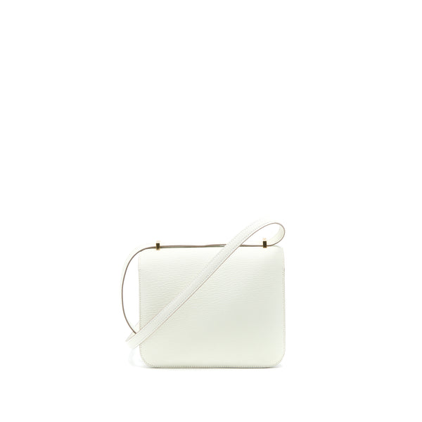 Hermes Mini Constance Chèvre Mysore Mushroom/Biscuit GHW Stamp U (New Version)