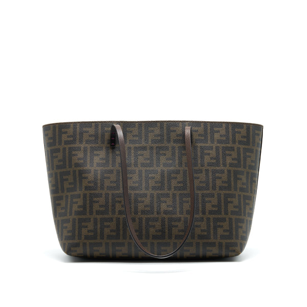 Fendi Monogram Leather Shopper Tote Bag