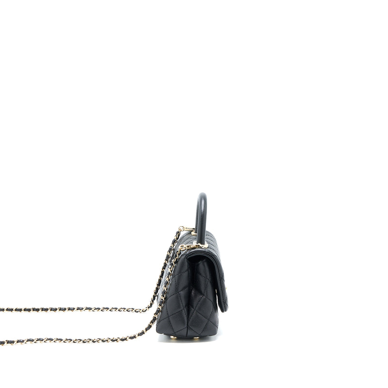 Chanel Mini Coco Handle Caviar Black LGHW