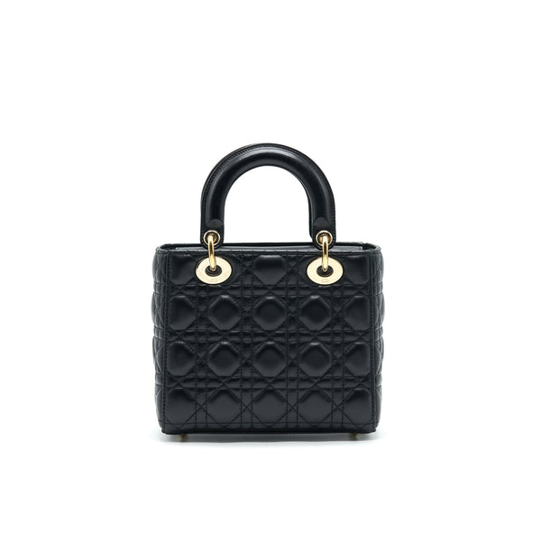 CHRISTIAN DIOR SMALL LADY DIOR BAG BLACK GHW