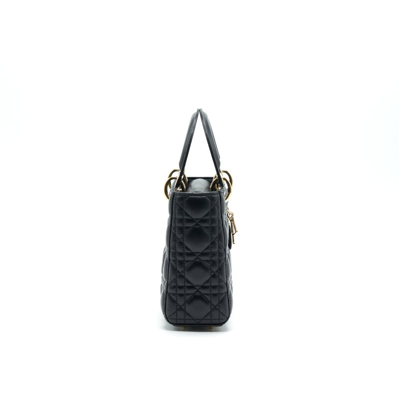 CHRISTIAN DIOR SMALL LADY DIOR BAG BLACK GHW