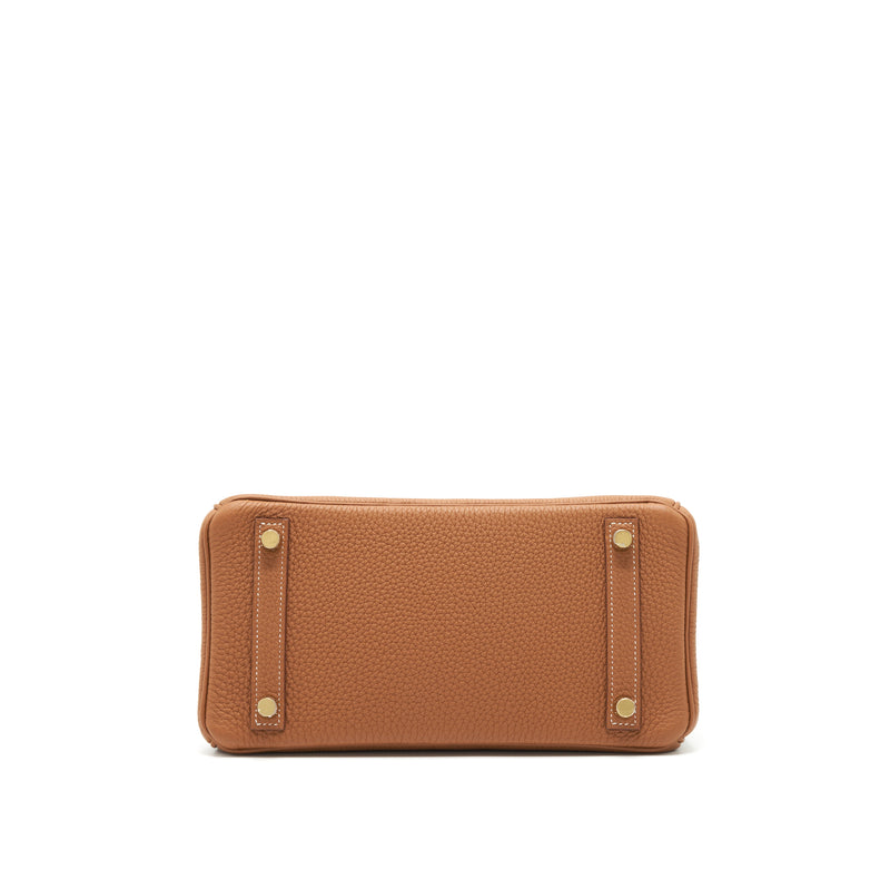 Hermes Orange Togo Leather Gold Hardware Birkin 30 Bag with Twilly Scarf  Hermes
