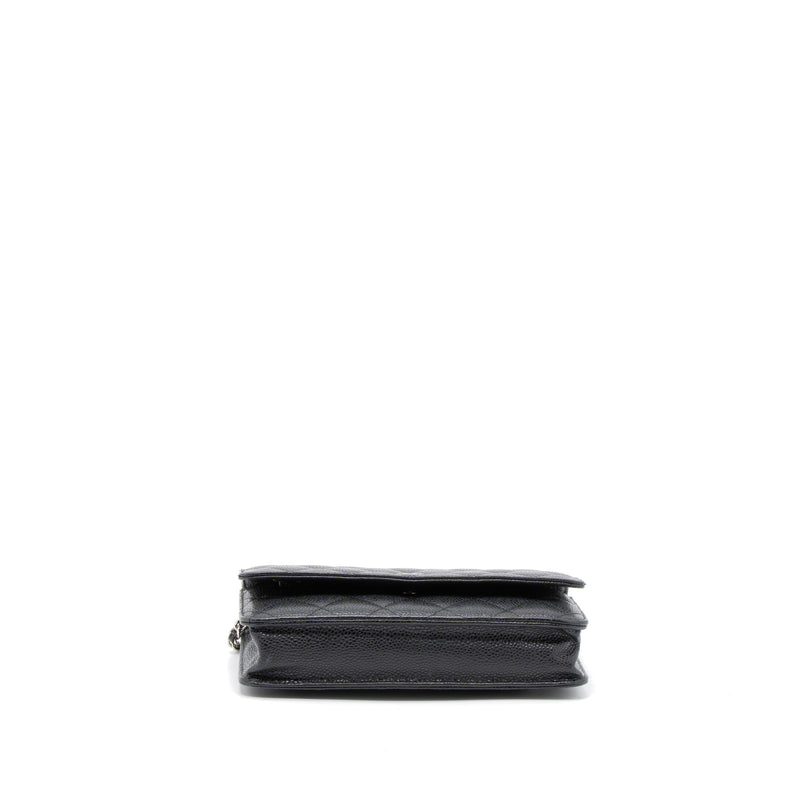 Chanel Classic Wallet On Chain Caviar Black SHW