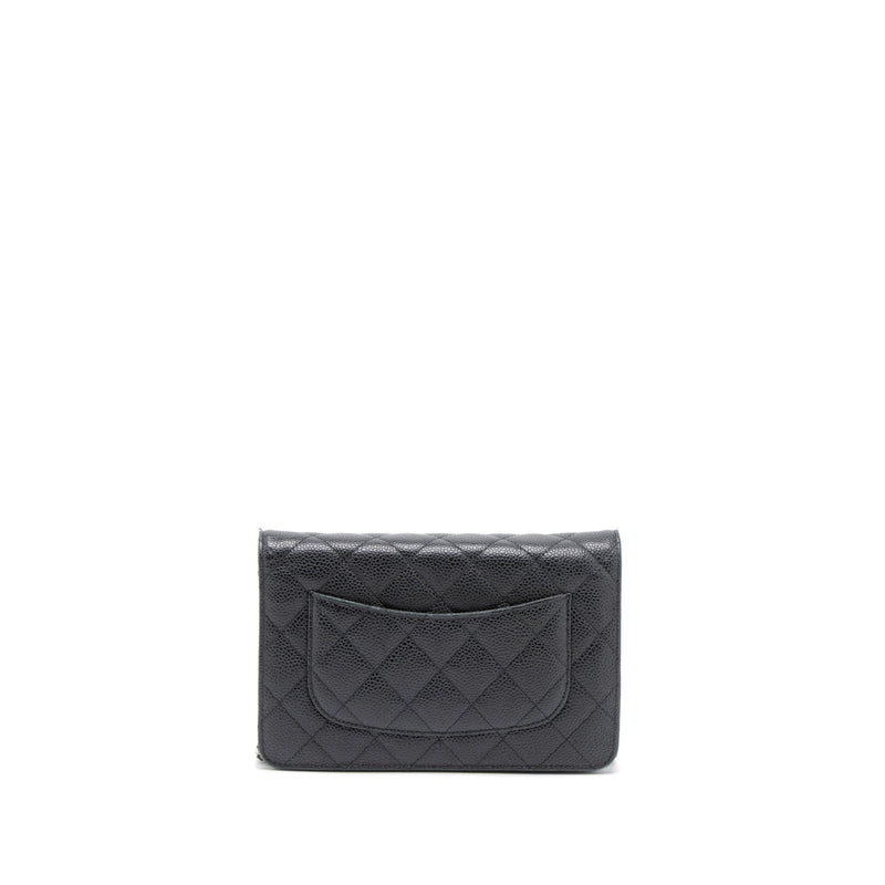 Chanel Classic Wallet On Chain Caviar Black SHW