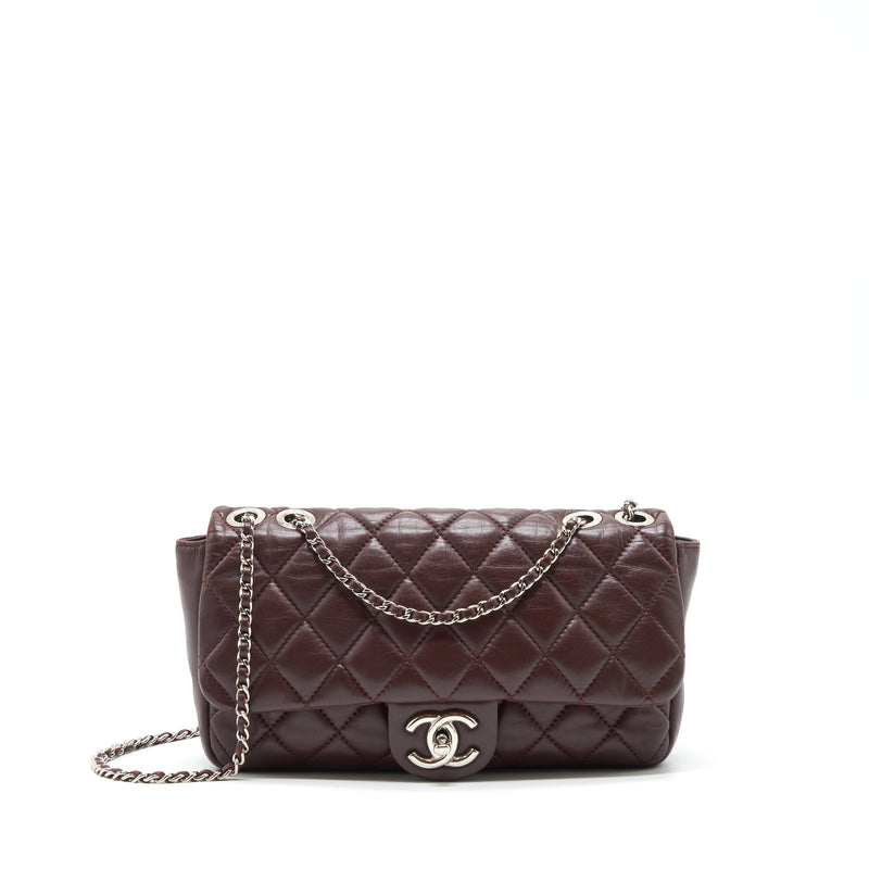 chanel coco rain flap bag Chanel Coco Rain Flap Bag Lambskin Burgundy SHW