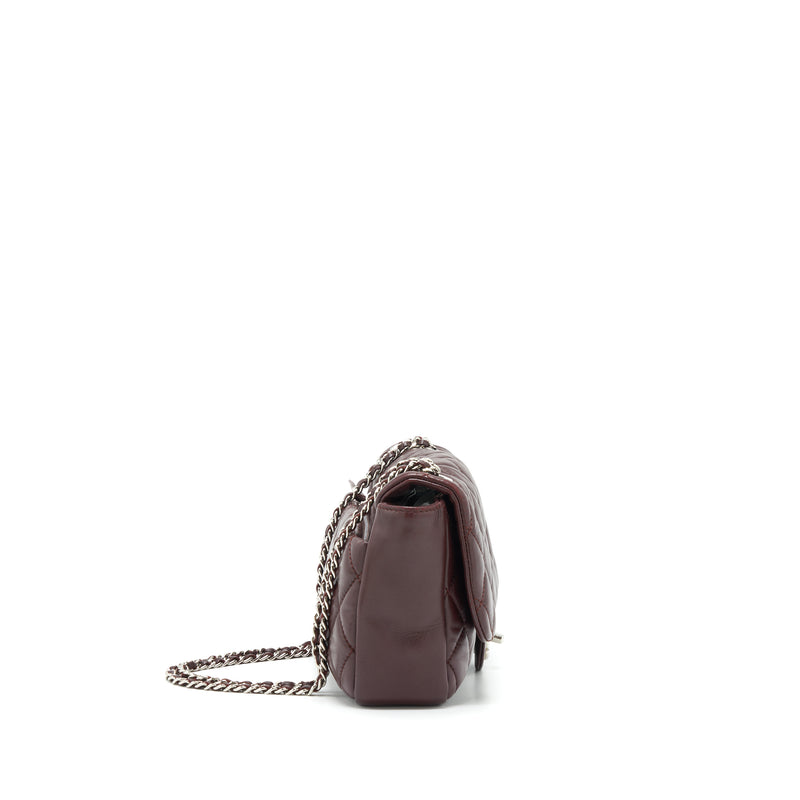 chanel coco rain flap bag Chanel Coco Rain Flap Bag Lambskin Burgundy SHW