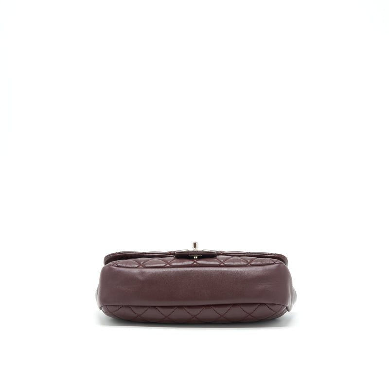 Chanel Coco Rain Flap Bag Lambskin Burgundy SHW