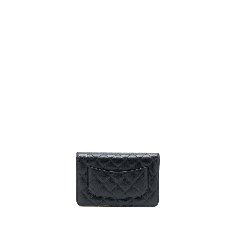 Chanel Classic Wallet on Chain Caviar Black GHW (Microchip)