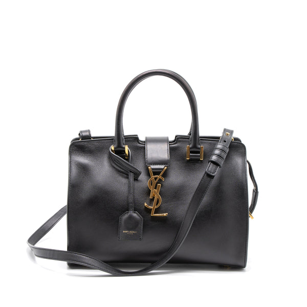 YSL Monogram Small Cabas Bag in Black Leather (Lightly used)