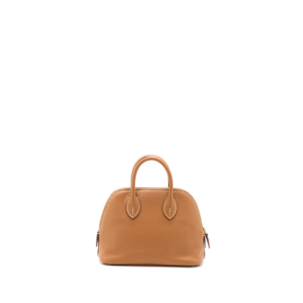 Hermes Mini Bolide Evercolor Gold GHW Stamp D
