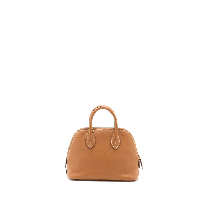 Hermes Mini Bolide Evercolor Gold GHW Stamp D