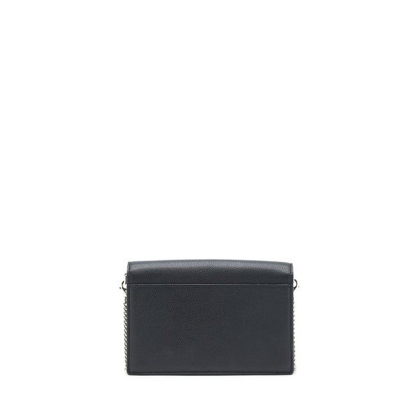 Louis Vuitton Mylockme Chain Pochette Calfskin Black SHW